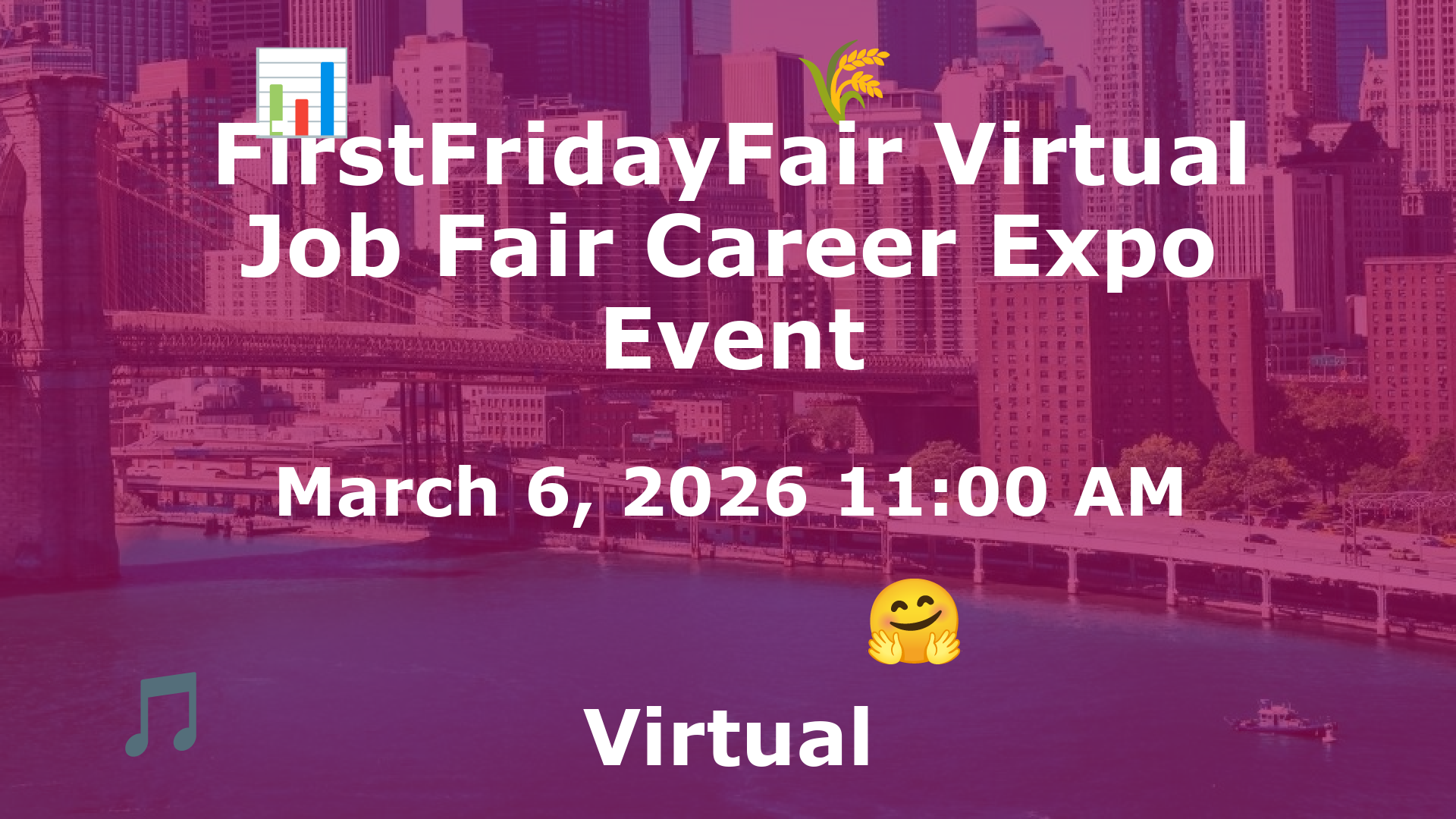 FirstFridayFair Virtual Job Fair Career Expo Event event image